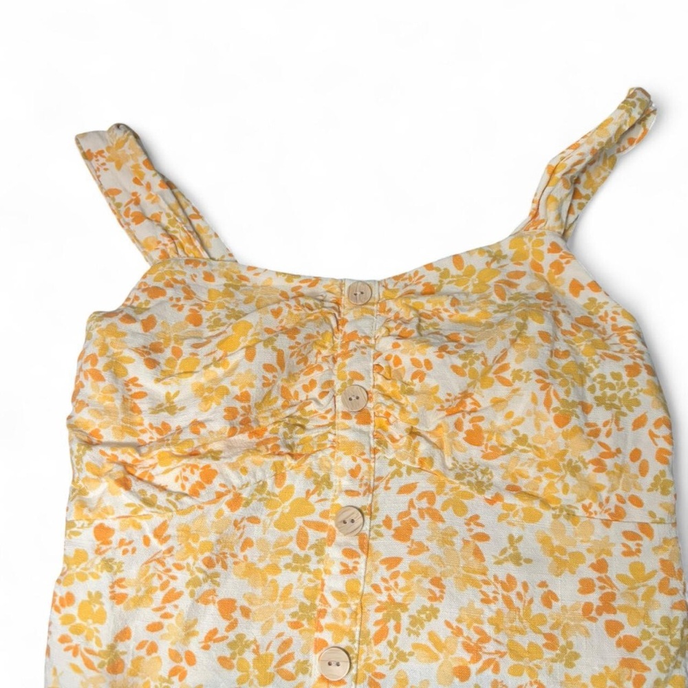Monteau Yellow and Orange Floral Top